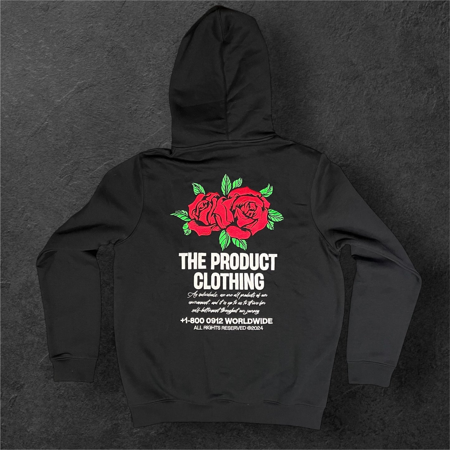 Rose Hoodie - Black