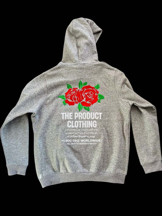 Rose Hoodie - Grey